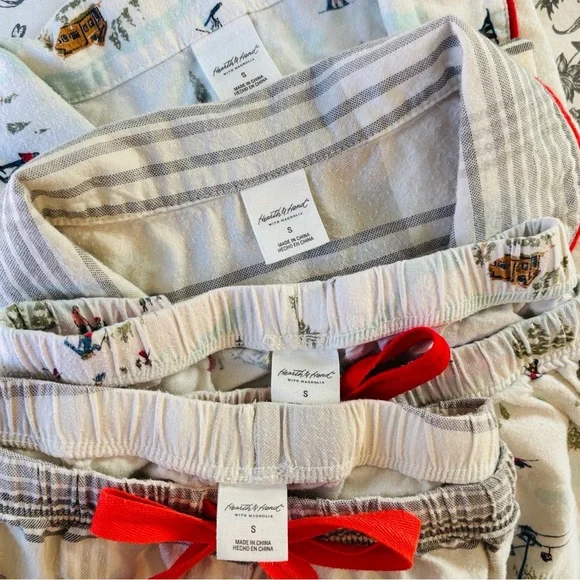 Hearth & Hand Holiday Flannel Pajamas {2pc set x 2} - Picture 12 of 13
